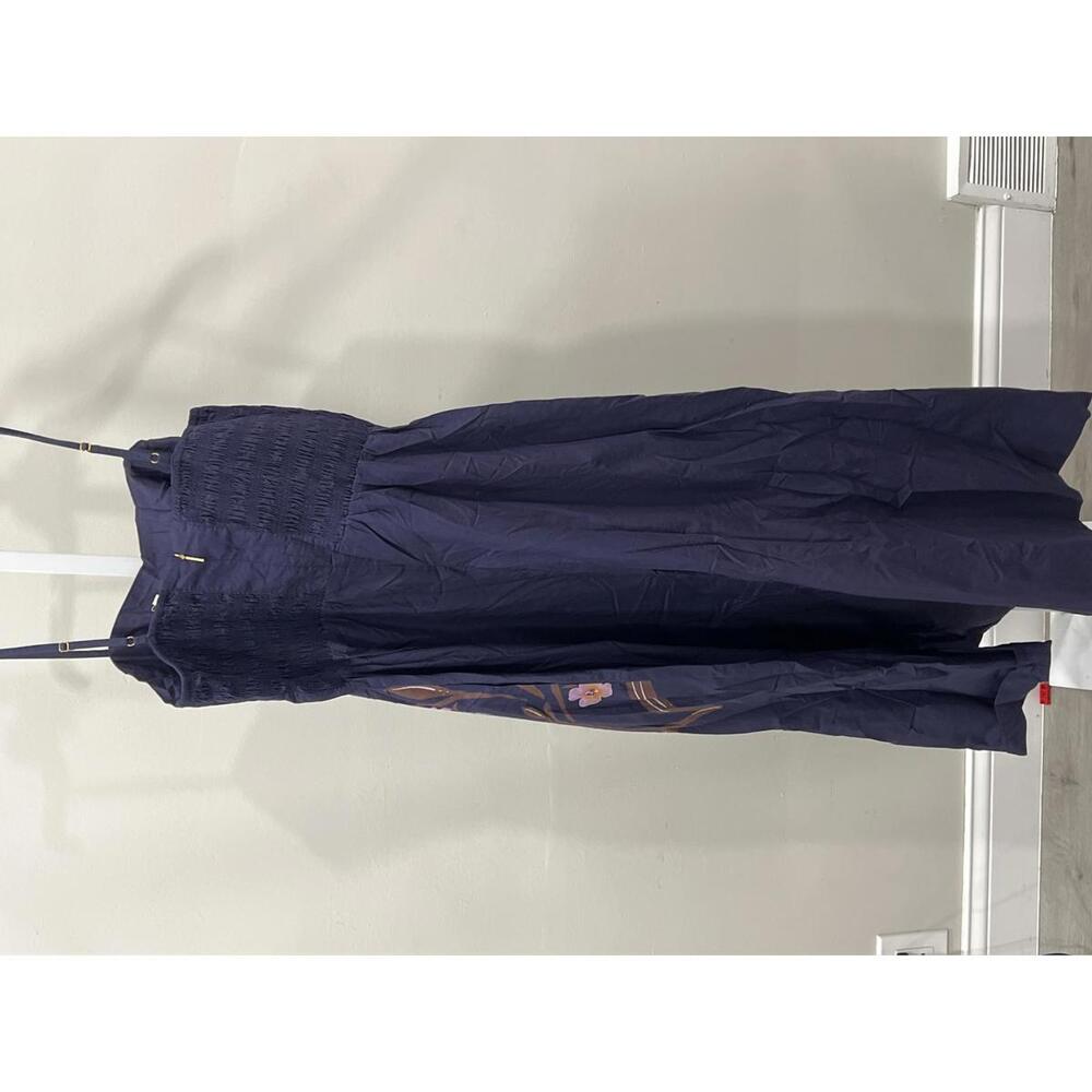 Cleobella Riley Ankle Dress in Moresco Navy Print MAXI - Picture 5 of 8